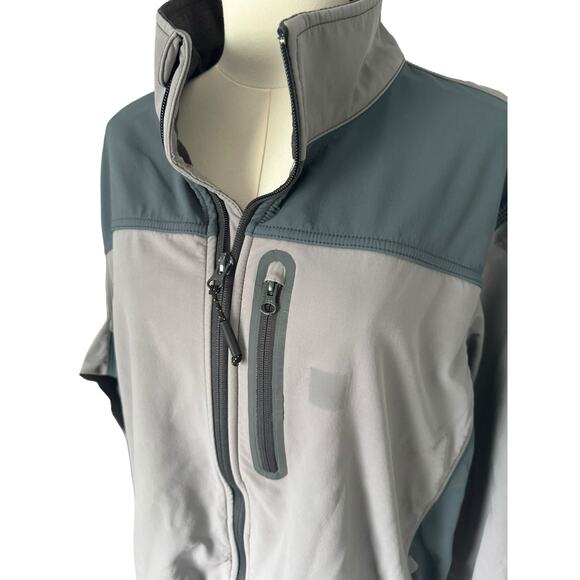 Carhartt Fleece Lined Soft Shell Winter Coat Jacket Gray Colorblock Gorpcore XL - Picture 6 of 16